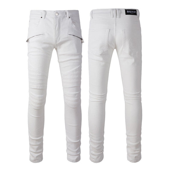 JEANS – WHITE ZIP