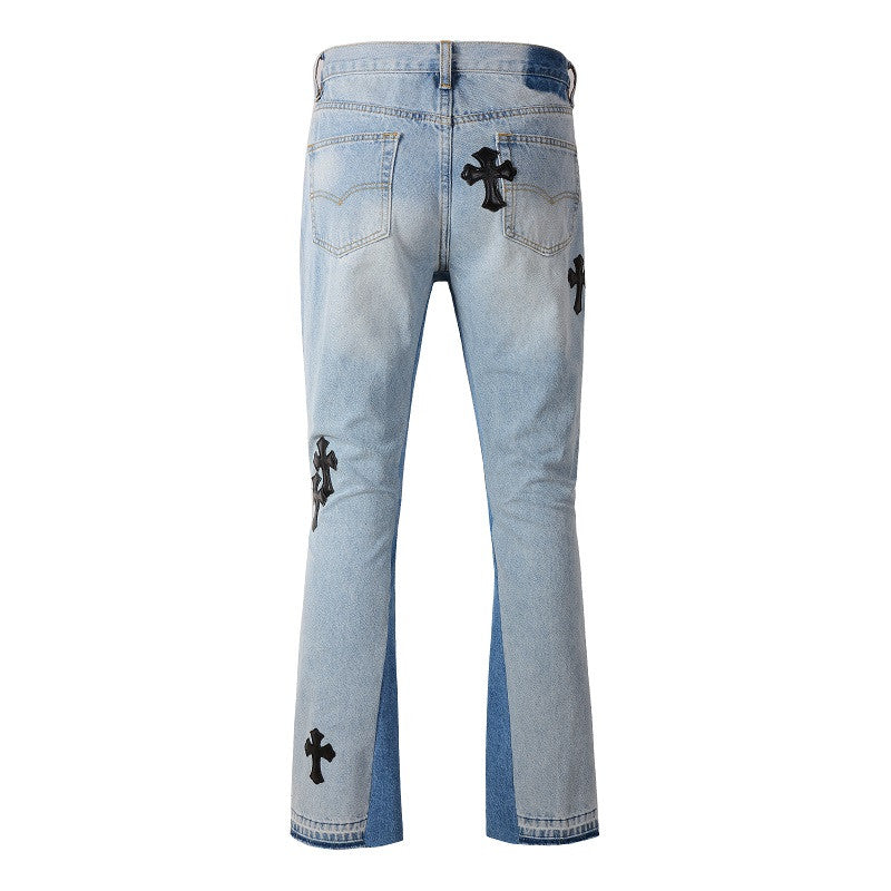JEANS -GRAY CROSSES