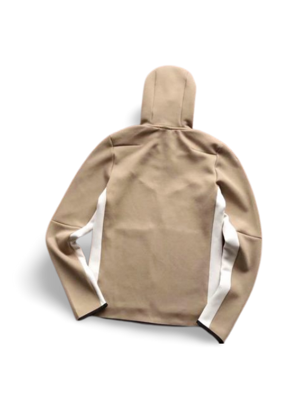 TECH FLEECE – ALMOND BROWN/WHITE (complete)