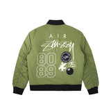 NK X STSY Jacket Bomber Reversible Green gg