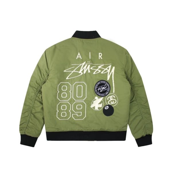 NK X STSY Jacket Bomber Reversible Green gg