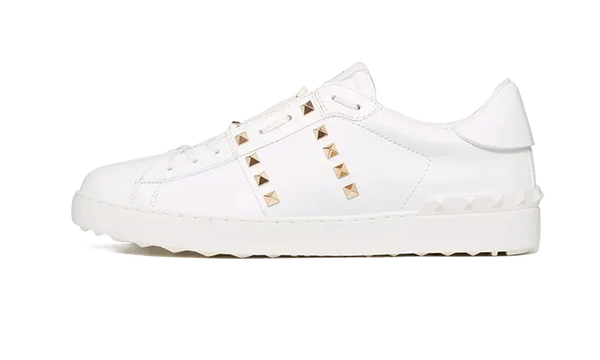 VLTN Sneaker Rockstud White Gold