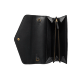 PORTAFOGLIO IN PELLE GG CON CATENA NERO