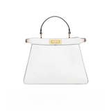 BORSA PEEKABOO ISEEU MEDIUM IN PELLE DI VITELLO BIANCA