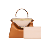 BORSA PEEKABOO ISEEU MEDIUM IN PELLE DI VITELLO MARRONE