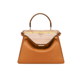 BORSA PEEKABOO ISEEU MEDIUM IN PELLE DI VITELLO MARRONE