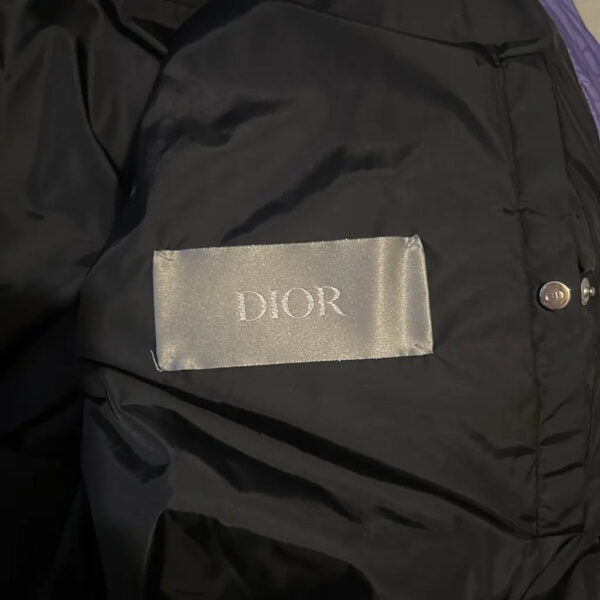 CD Purple Oblique Puffer Jacket