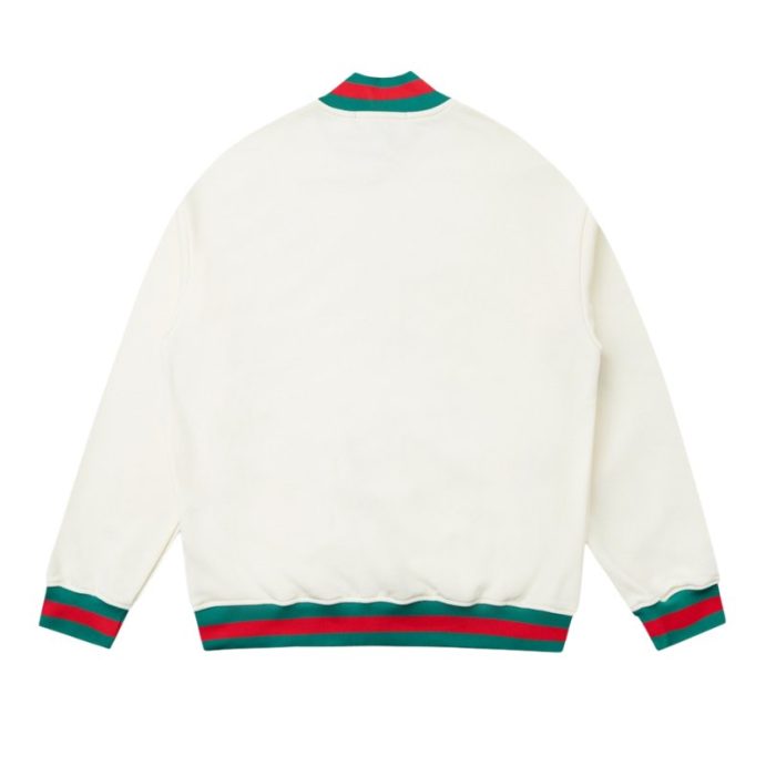 GG Jacket Full Zip Monogram Track White