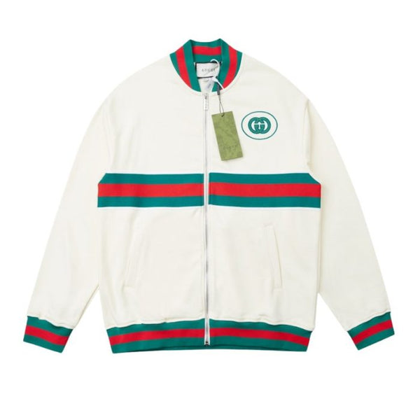 GG Jacket Full Zip Monogram Track White
