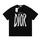 CD T-shirt Black Graphic Logo Couture