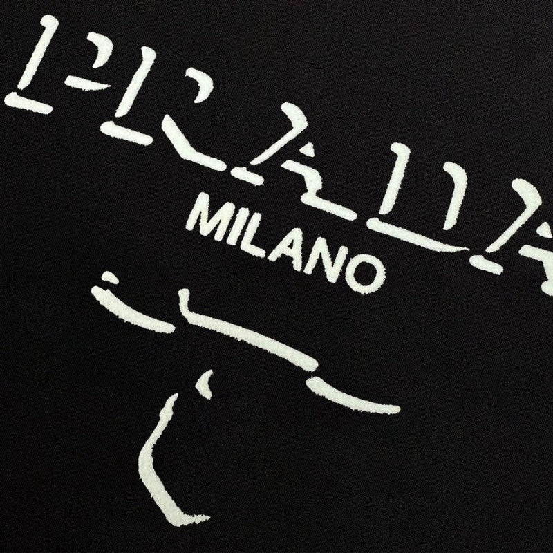 PRD T-shirt Milano Crest Logo Black