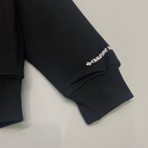 CHRM HRTS Hoodie Cross Zip Black CH064