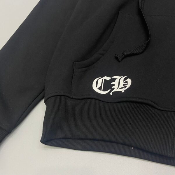 CHRM HRTS Hoodie Cross Zip Black CH064