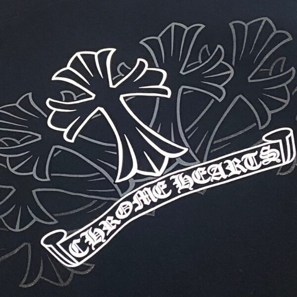 CHRM HRTS Hoodie Cross Zip Black CH064