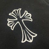 CHRM HRTS Hoodie Cross Zip Black CH064