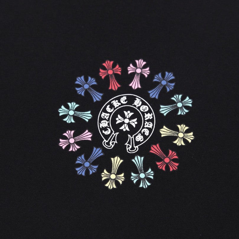 CHRM HRTS T-shirt Multicolor Cross Wreath Black
