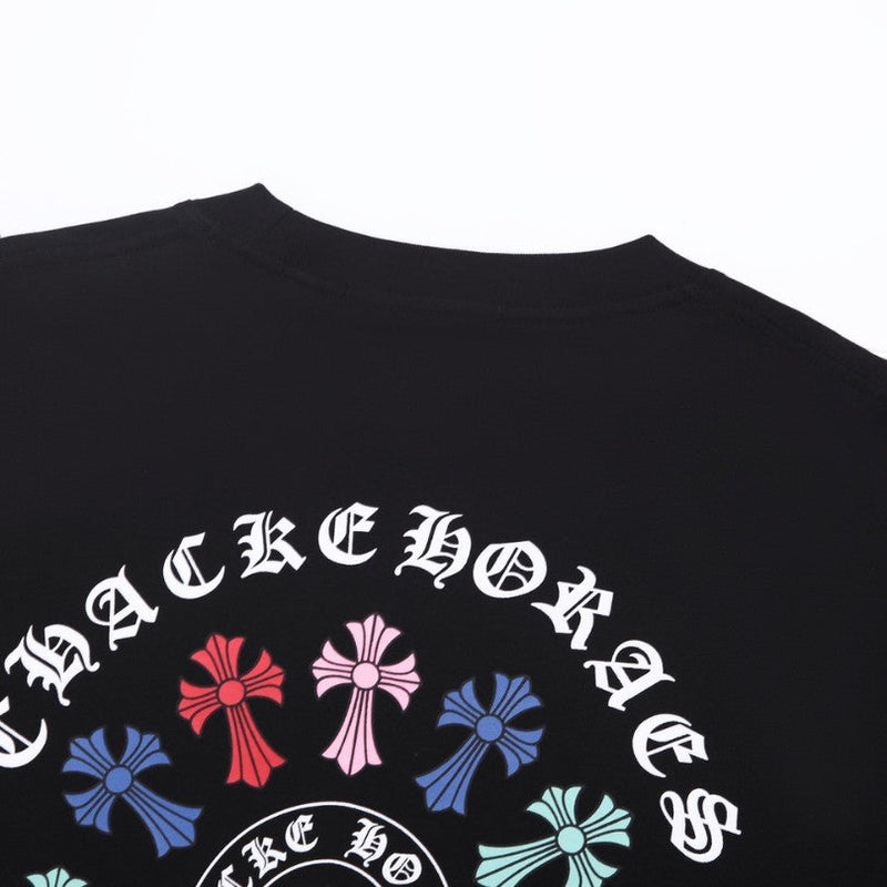 CHRM HRTS T-shirt Multicolor Cross Wreath Black