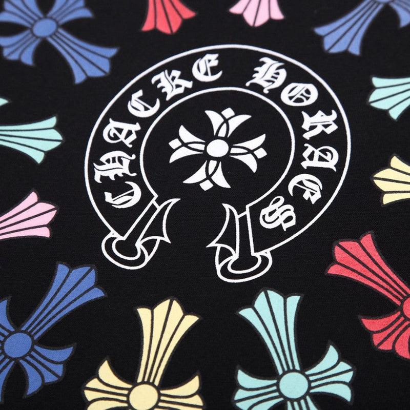CHRM HRTS T-shirt Multicolor Cross Wreath Black