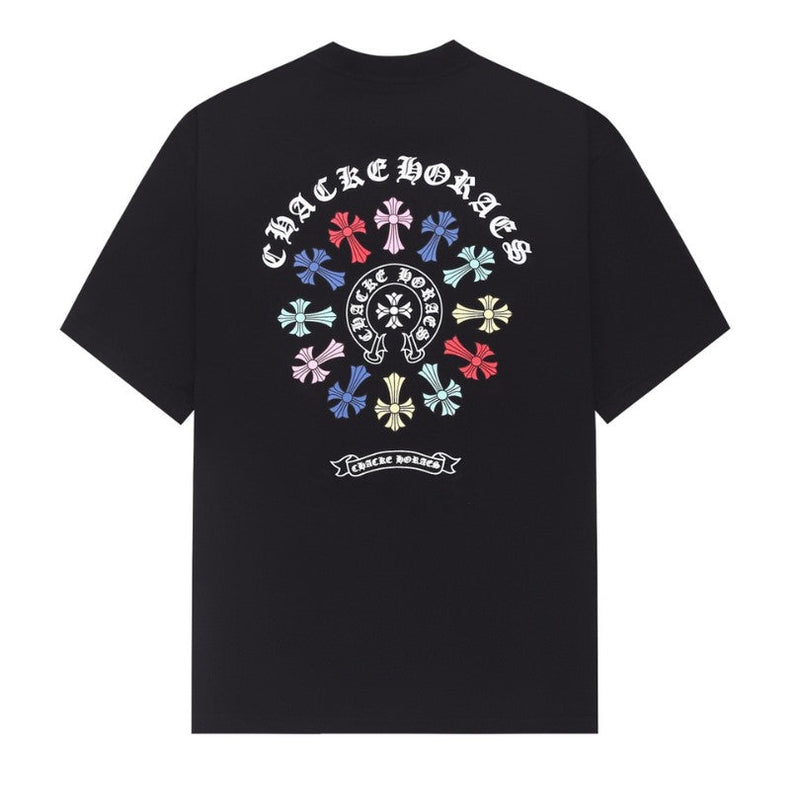 CHRM HRTS T-shirt Multicolor Cross Wreath Black
