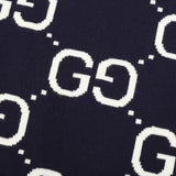GG Sweater Monogram Knit Navy
