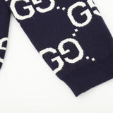 GG Sweater Monogram Knit Navy