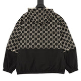 GG Jacket Monogram Hooded Black