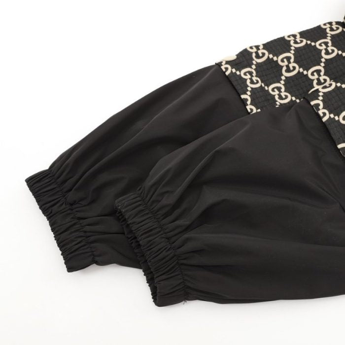 GG Jacket Monogram Hooded Black