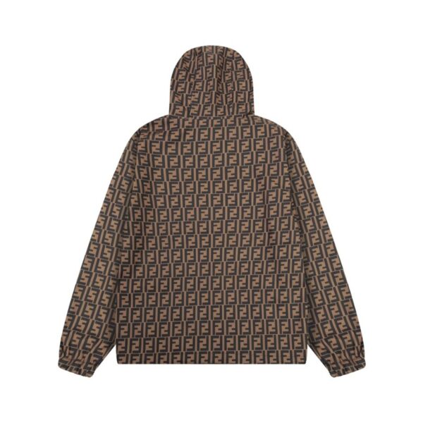 FND Hooded Eyes Jacket Black and Brown