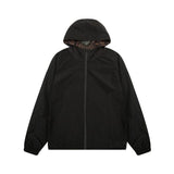 FND Hooded Eyes Jacket Black and Brown