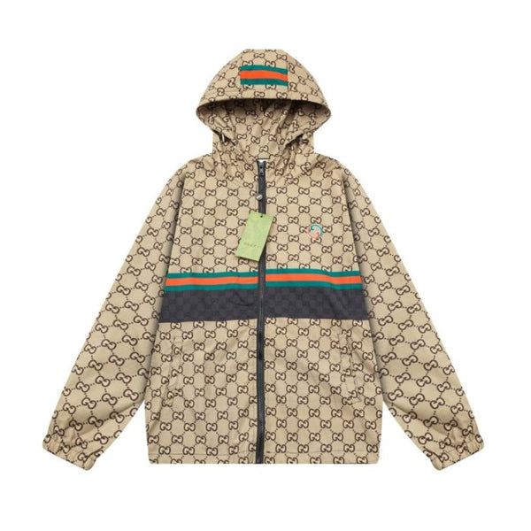 GG Jacket Windbreaker Monogram Beige Brown (2 colors)