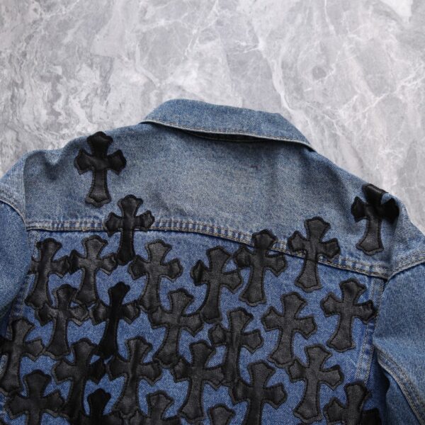 CHRM HRTS Denim Jacket Cross Patch CH052