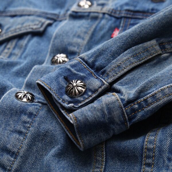 CHRM HRTS Denim Jacket Cross Patch CH052