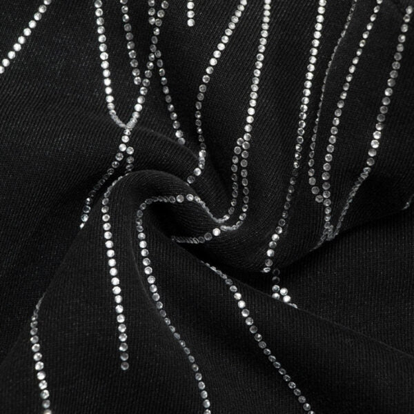 CHRM HRTS Sweatshirt Rhinestone Graphic CH048