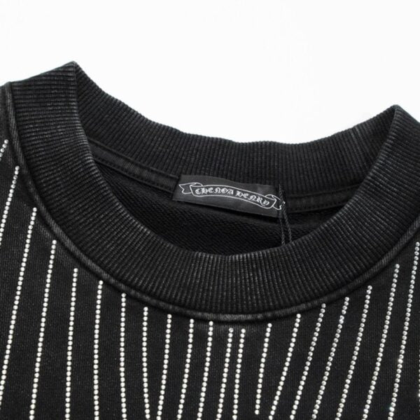 CHRM HRTS Sweatshirt Rhinestone Graphic CH048