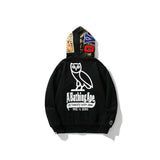 BP Hoodie Shark Camo OVO Black (REVERSE)