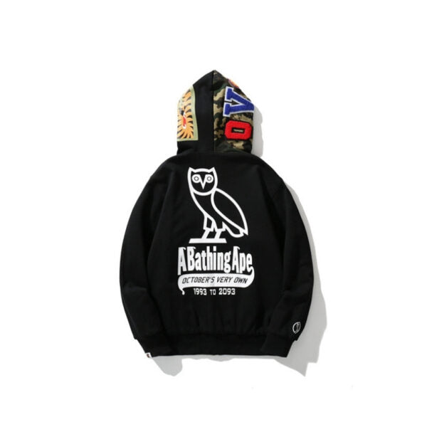 BP Hoodie Shark Camo OVO Black (REVERSE)