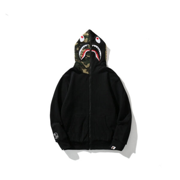 BP Hoodie Shark Camo OVO Black (REVERSE)