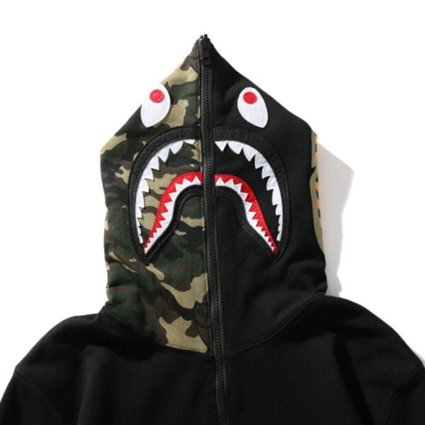 BP Hoodie Shark Camo OVO Black (REVERSE)