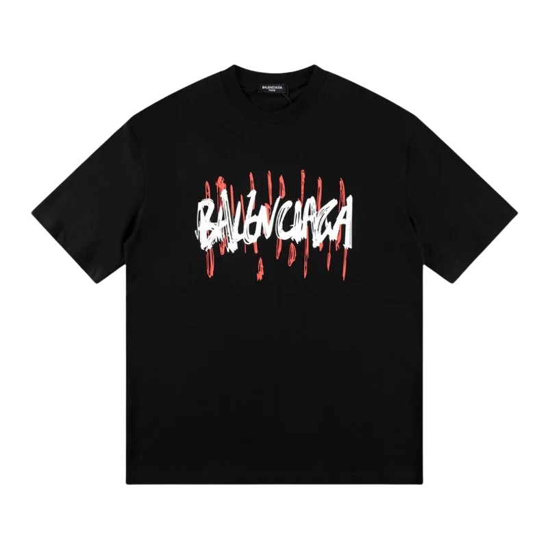 BLNCG T-shirt Graffiti Print Black
