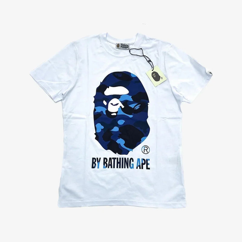 BP T-Shirt by Bathing Ape White/Blue