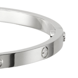 THIN LOVE BRACELET WHITE GOLD