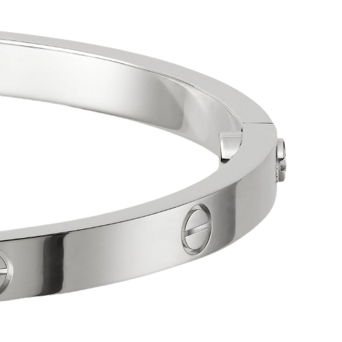 THIN LOVE BRACELET WHITE GOLD