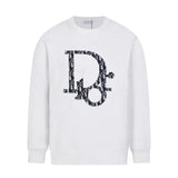 CD Sweatshirt Black Oversized Logo Crewneck DO054