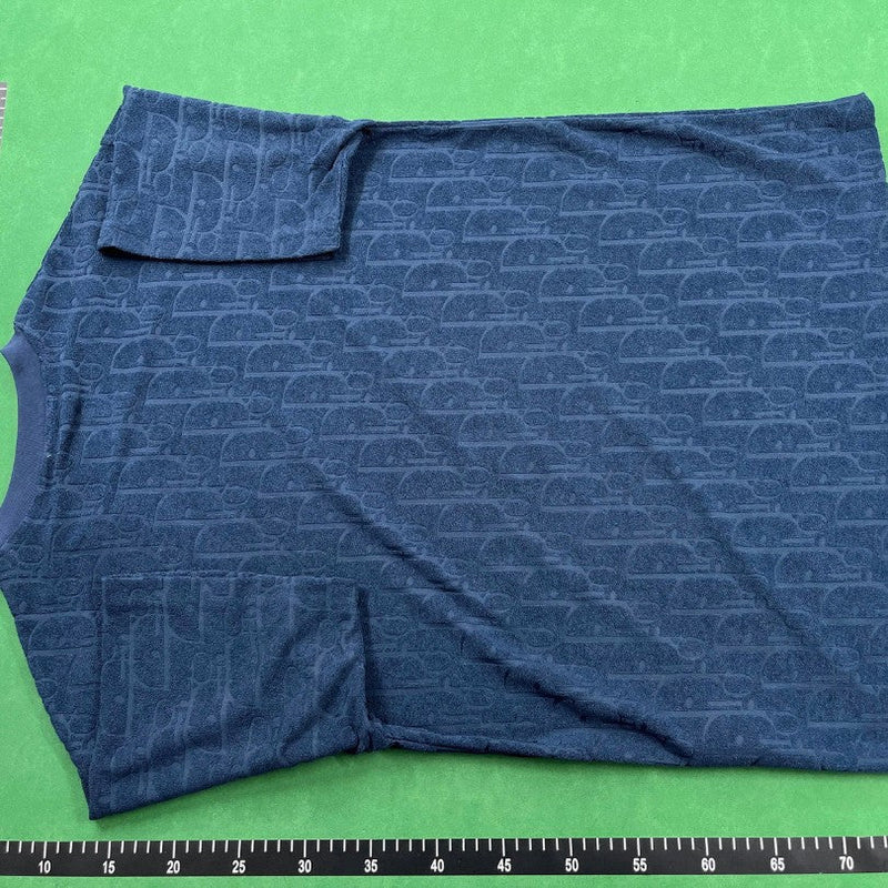 CD T-shirt Embossed Monogram Navy