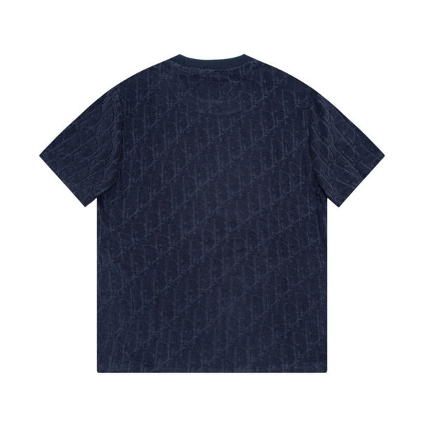 CD T-shirt Embossed Monogram Navy