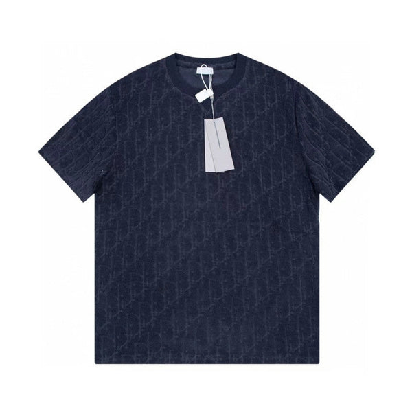 CD T-shirt Embossed Monogram Navy