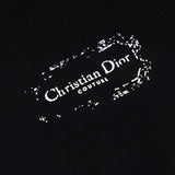 CD T-shirt Black Distressed Logo Couture